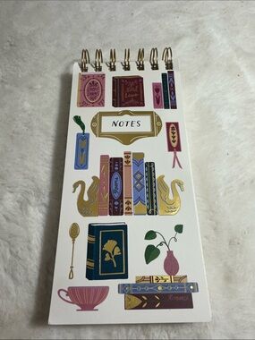 Bookcase decor note pad